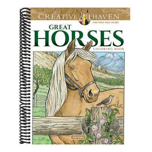 Creative Haven Great Horses Coloring Book