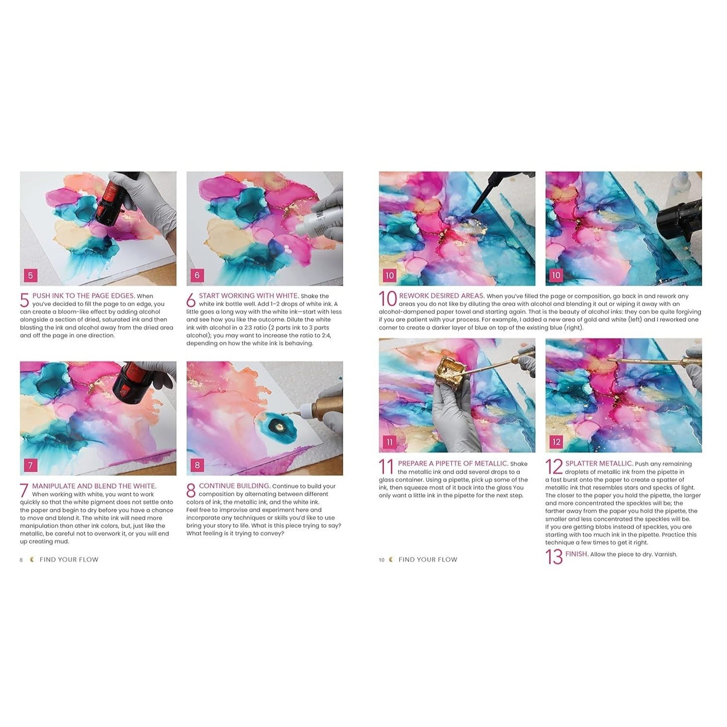 Find Your Flow: A Beginner's Guide to Unlocking Creativity Through Intuitive Fluid Art with Alcohol Ink & More