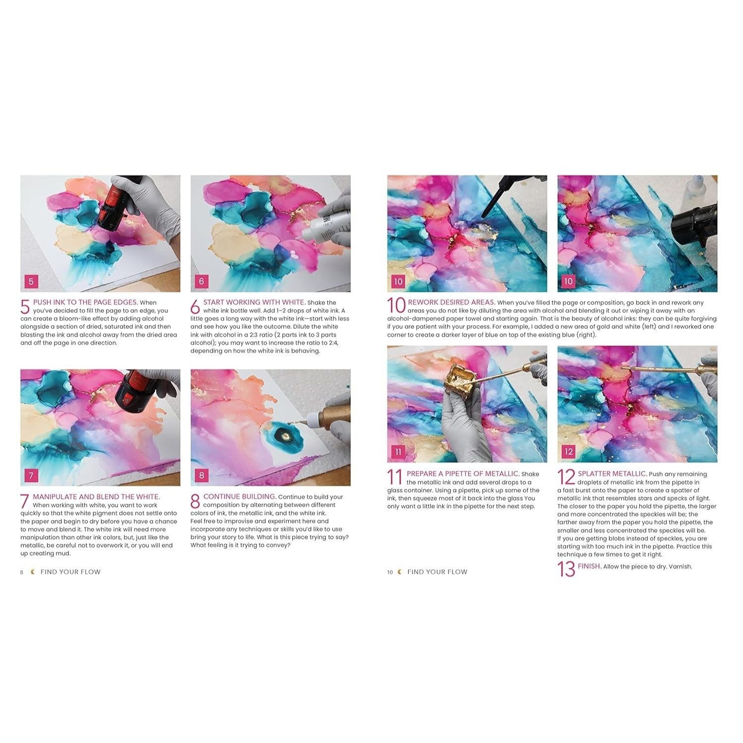 Find Your Flow: A Beginner's Guide to Unlocking Creativity Through Intuitive Fluid Art with Alcohol Ink & More