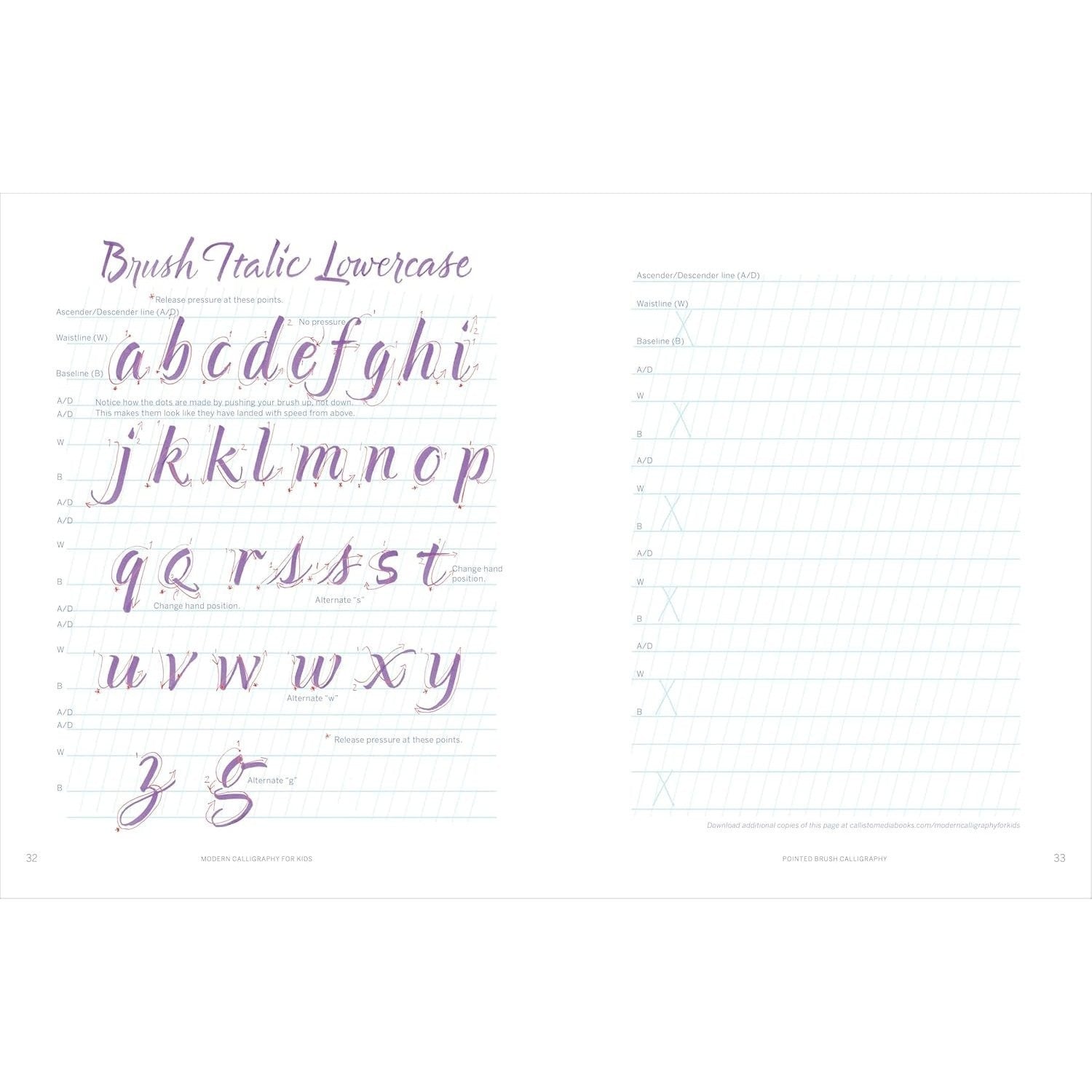 Modern Calligraphy for Kids: A Step-By-Step Guide and Workbook for Lettering Fun