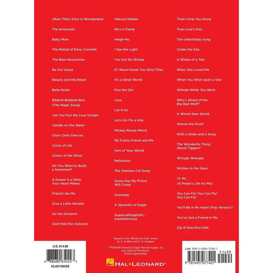 Disney - Super Easy Songbook - Disney Piano Music Book with Accessible Arrangements - Easy-To-Play Piano Sheet Music Book (Spiral Bound)