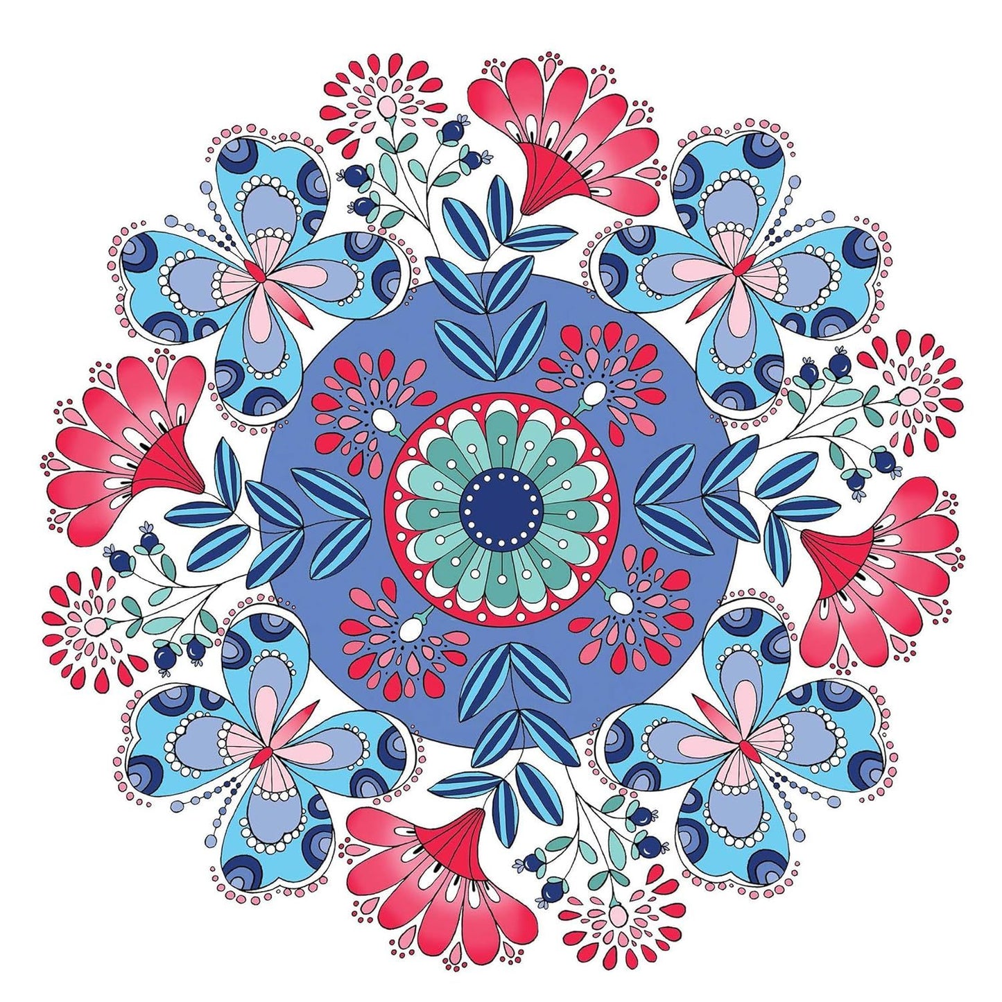 Creative Haven Butterfly Mandalas Coloring Book