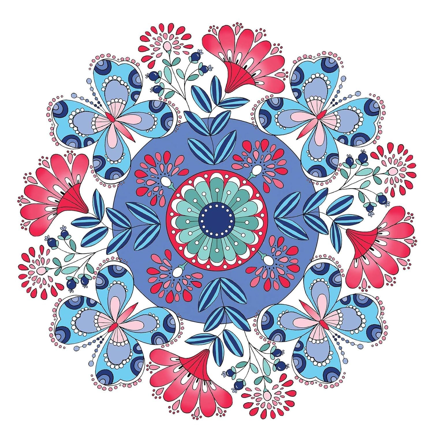 Creative Haven Butterfly Mandalas Coloring Book