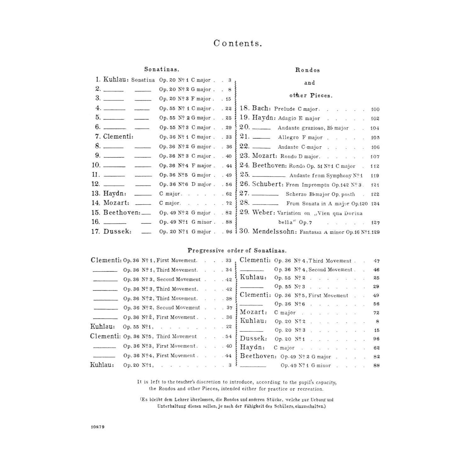 Sonatina Album: Schirmer Library of Classics Volume 51 Piano Solo (Schirmer's Library of Musical Classics) (Spiral Bound)