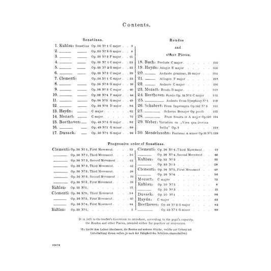 Sonatina Album: Schirmer Library of Classics Volume 51 Piano Solo (Schirmer's Library of Musical Classics) (Spiral Bound)