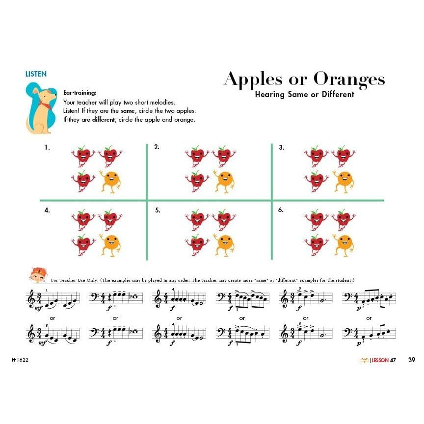 My First Piano Adventure, Writing Book B, Steps on the Staff: For the Young Beginner