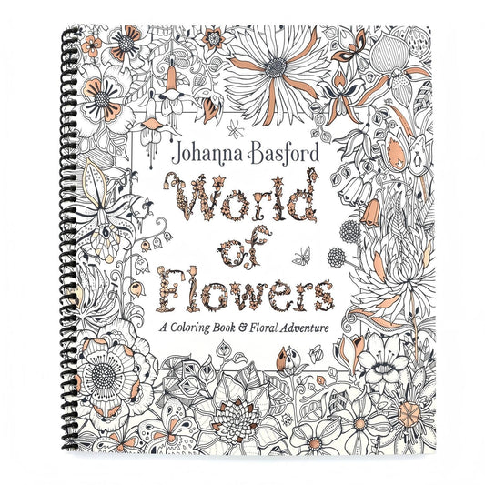World of Flowers: A Coloring Book and Floral Adventure (Spiral Bound)
