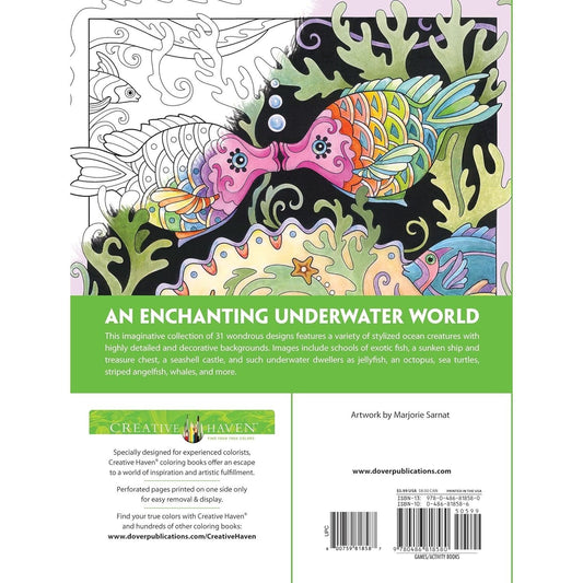 Creative Haven Fanciful Sea Life Coloring Book (Spiral Bound)