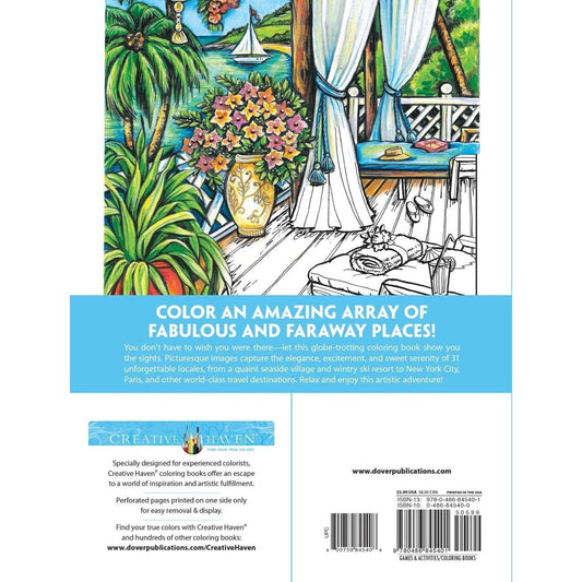 Creative Haven Wish You Were Here! Coloring Book
