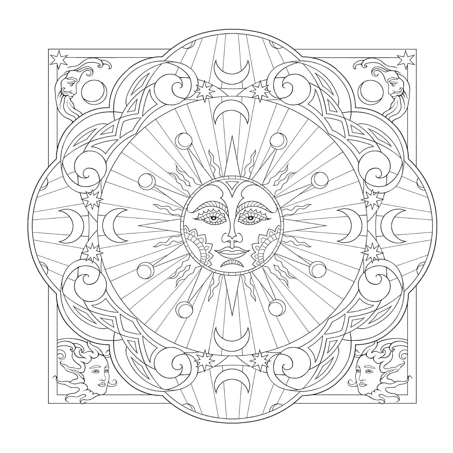 Creative Haven Celestial Mandalas Coloring Book