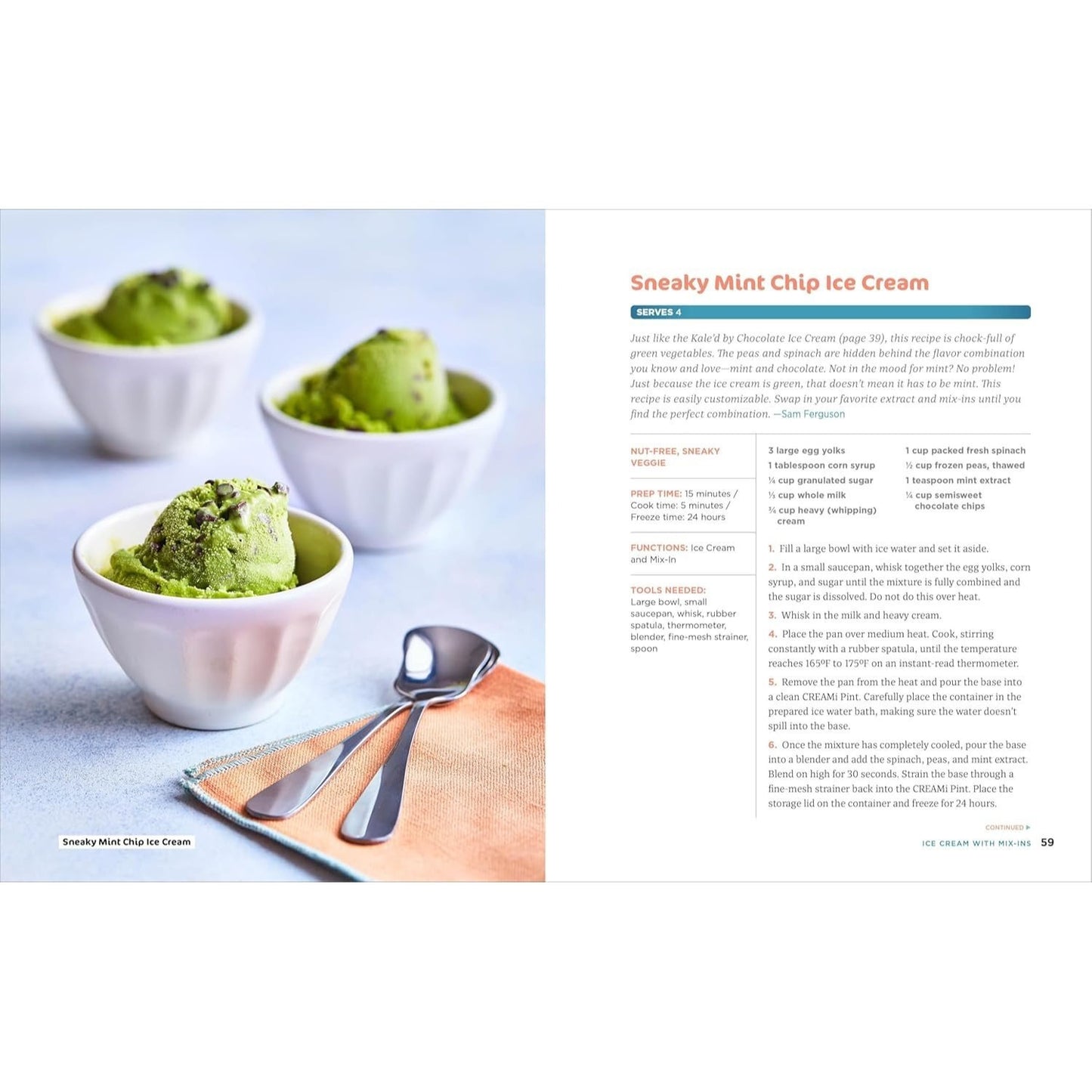 Ninja Creami Cookbook for Beginners: Homemade Ice Cream, Gelato, Sorbet, and Other Frozen Treats (Spiral Bound)