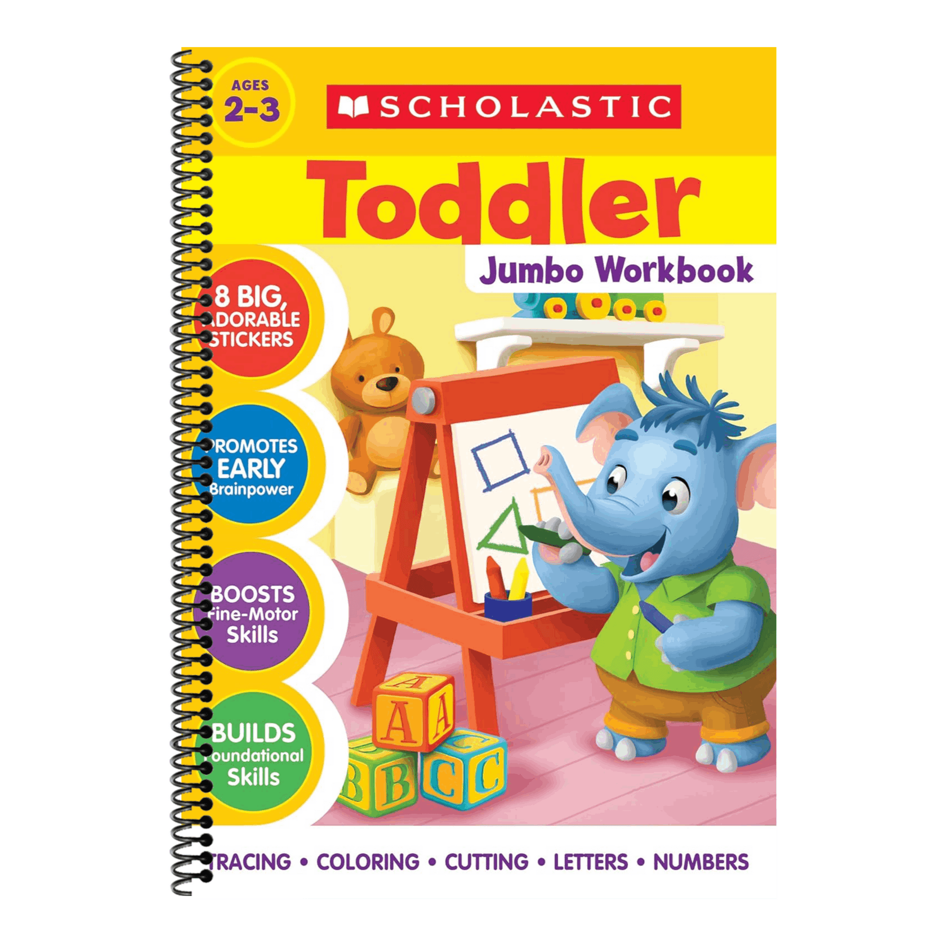 Scholastic Toddler Jumbo Workbook (Spiral Bound)