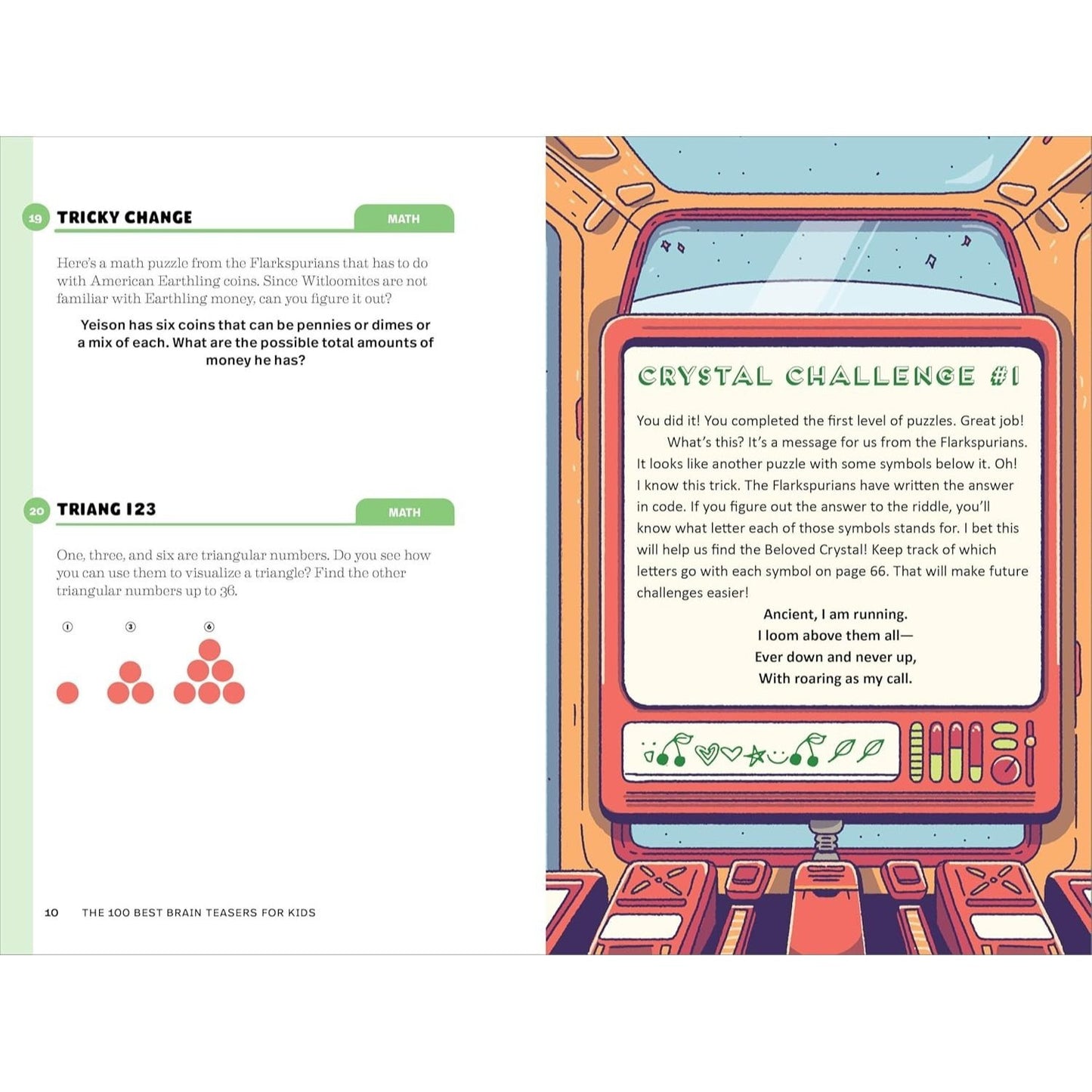 The 100 Best Brain Teasers for Kids: A Mind-Blowing Challenge of Wordplay, Math, and Logic Puzzles (Spiral Bound)