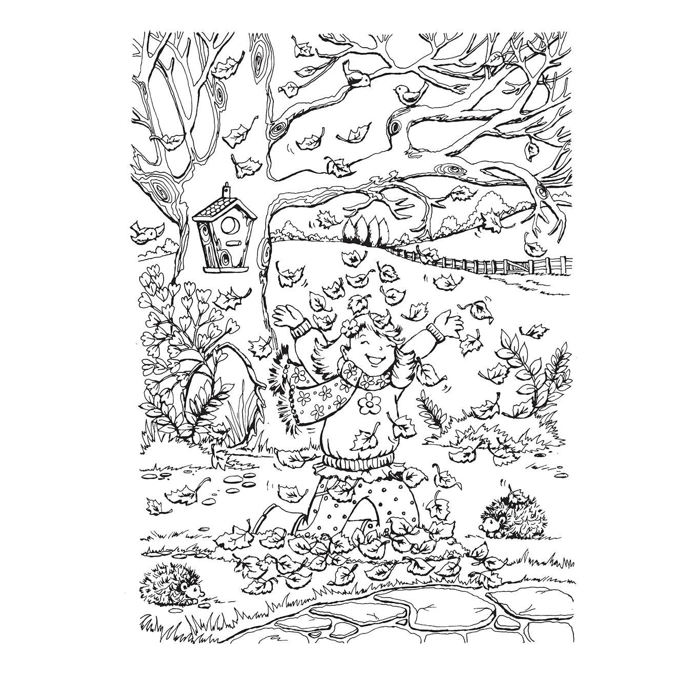 Creative Haven Autumn Scenes Coloring Book