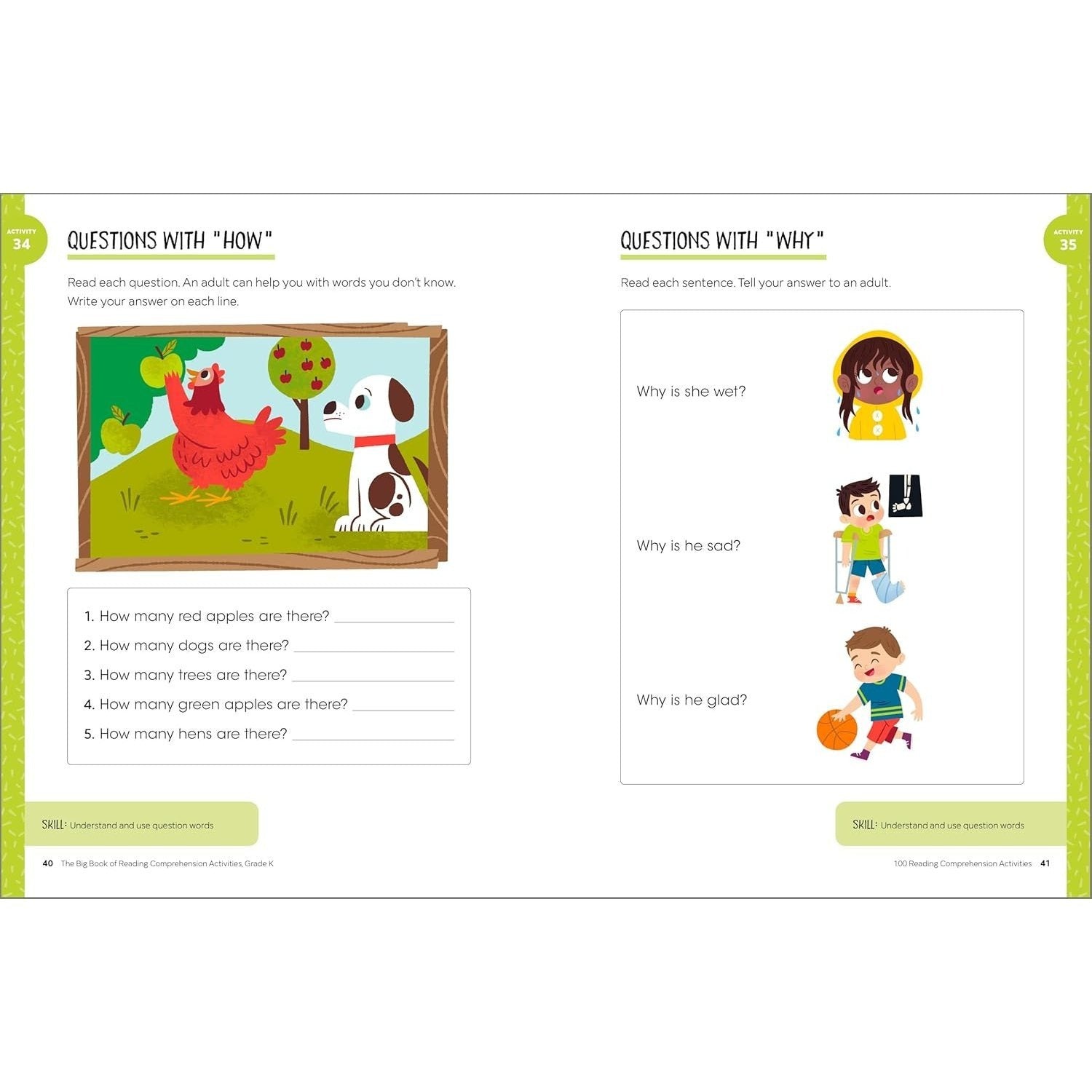 The Big Book of Reading Comprehension Activities, Kindergarten: 100 Activities for After-School and Summer Reading Fun