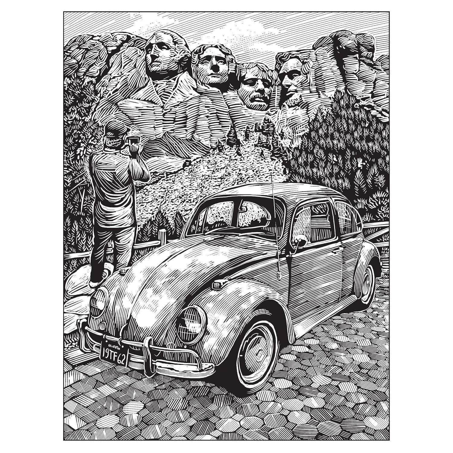 Creative Haven Cars Coloring Book