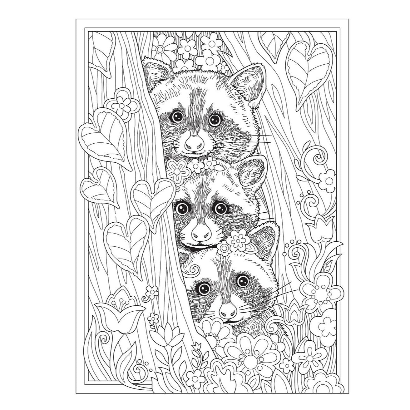 Creative Haven Wondrous Wildlife Coloring Book