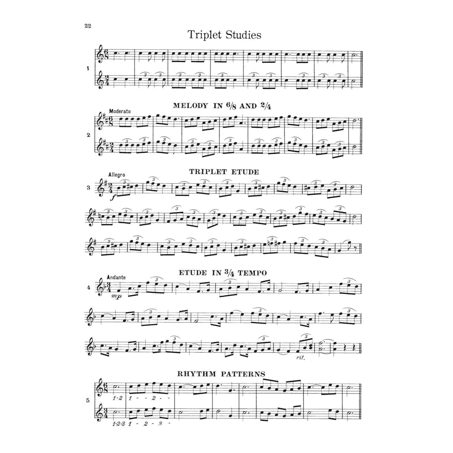 Rubank Intermediate Method Saxophone (Rubank Educational Library 68) - Saxophone Music Book for CL