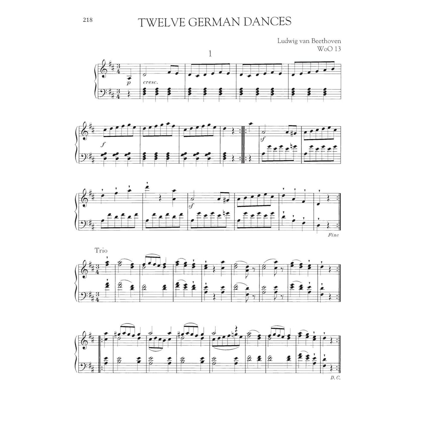 Beethoven - Favorite Piano Works Schirmer Library of Musical Classics Vol. 2071 Sonatas, Variations and Bagatelles