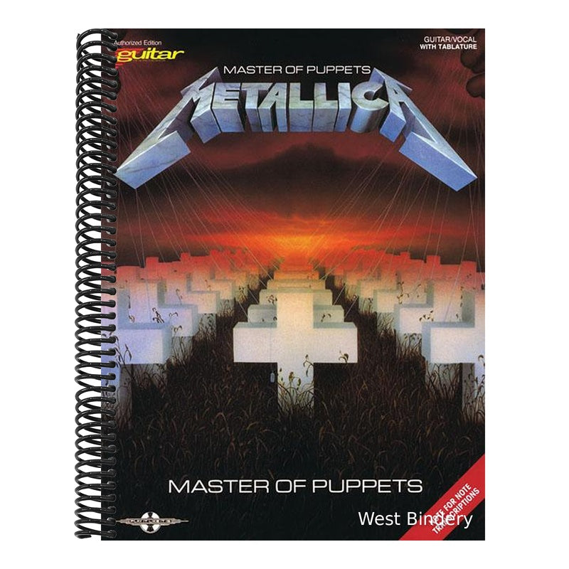 Metallica - Master of Puppets Songbook Guitar/Vocal with Tablature and Sheet Music Note-For-Note Transcriptions with Lyrics and Chords Play Every Riff