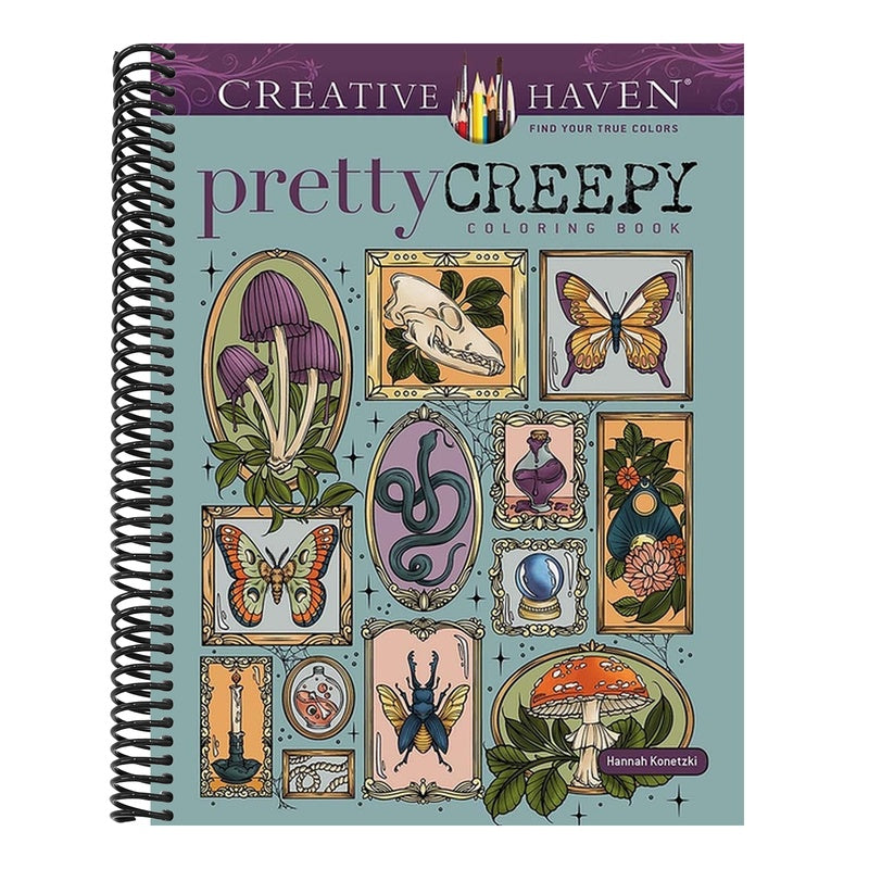 Creative Haven Pretty Creepy Coloring Book