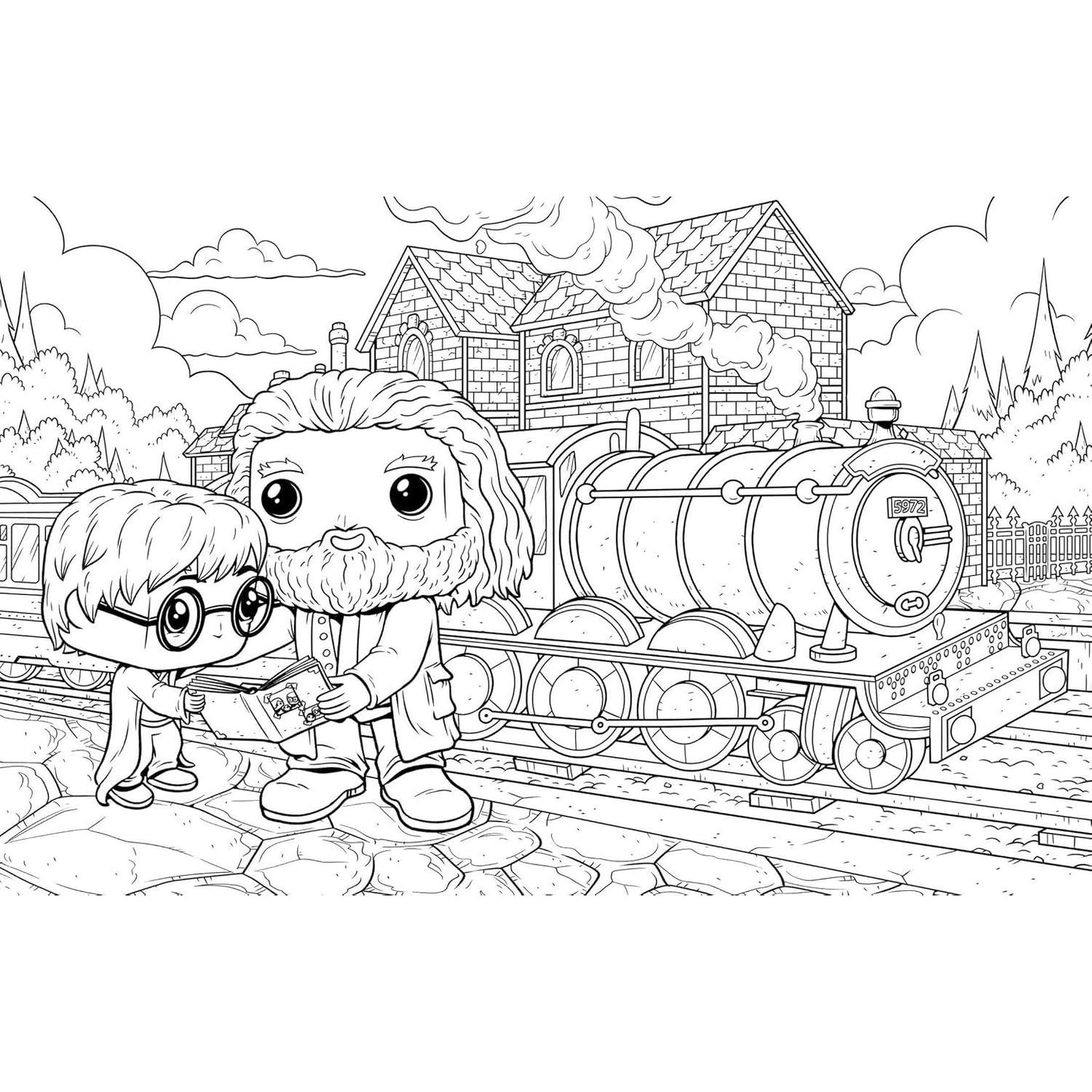 Funko Pop! Harry Potter and the Sorcerer's Stone: The Official Coloring Book
