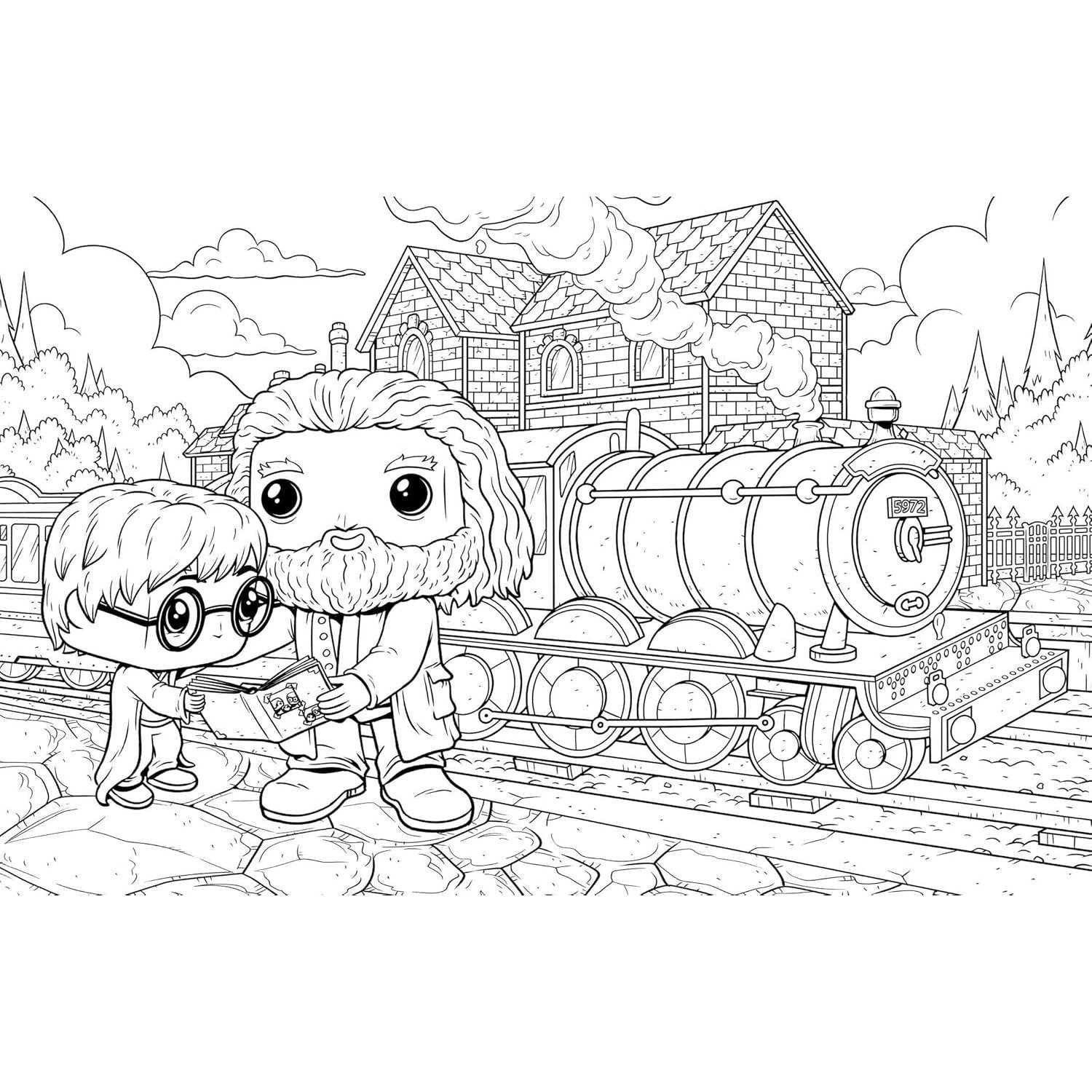 Funko Pop! Harry Potter and the Sorcerer's Stone: The Official Coloring Book