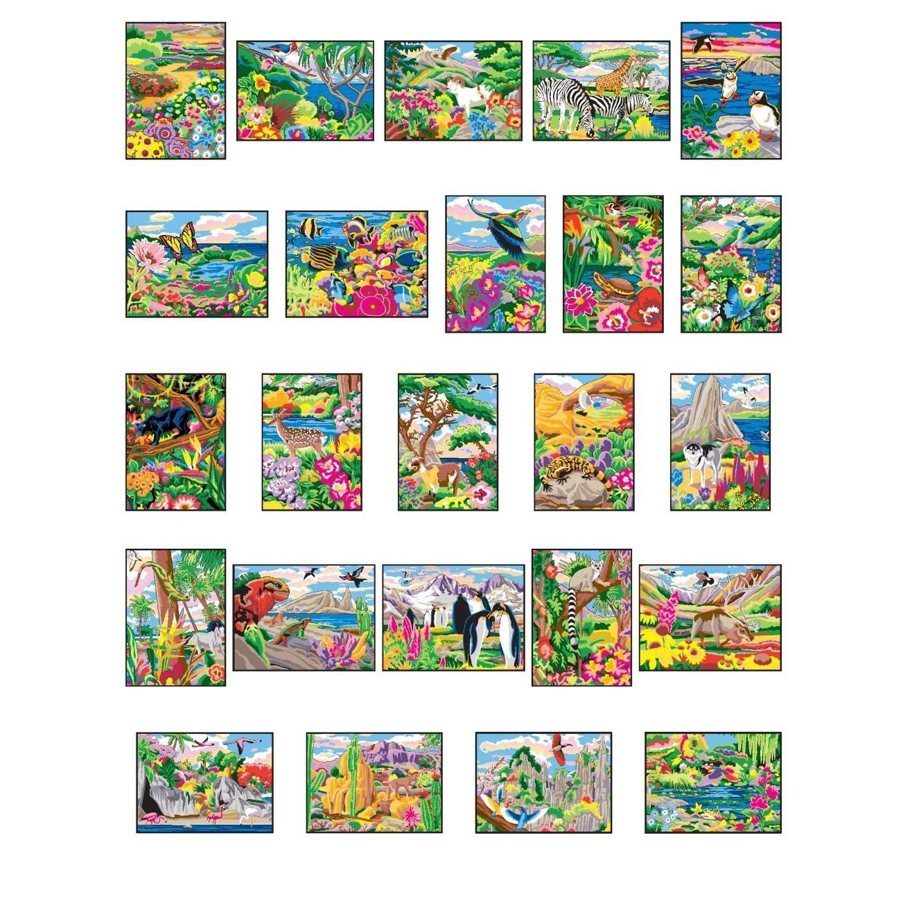 Creative Haven Wonders of Nature Color by Number