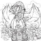 Dragon Riders: A Fantasy Coloring Book