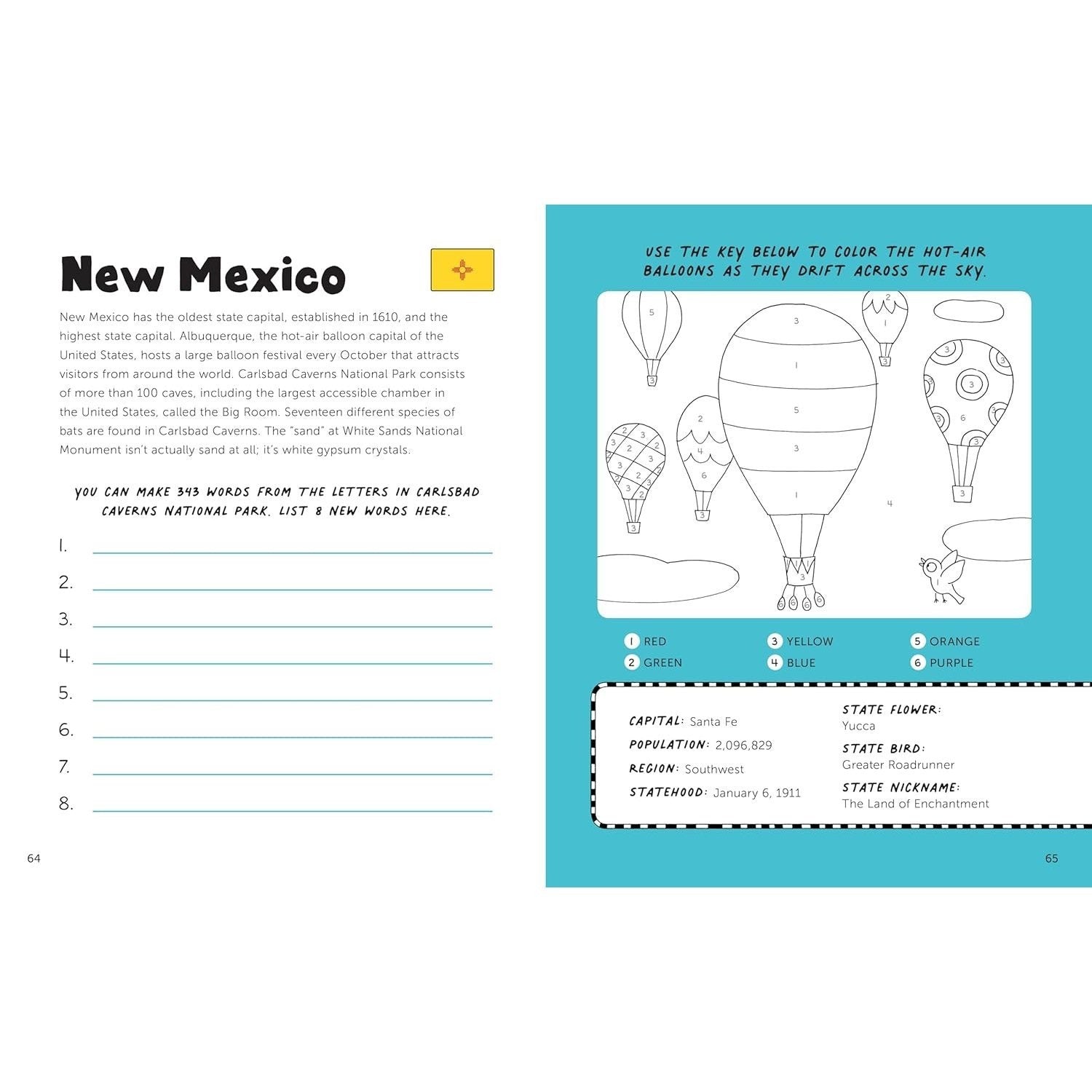 Fun with 50 States: A Big Activity Book for Kids about the Amazing United States (Spiral Bound)