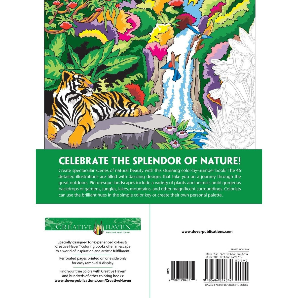 Creative Haven Wonders of Nature Color by Number