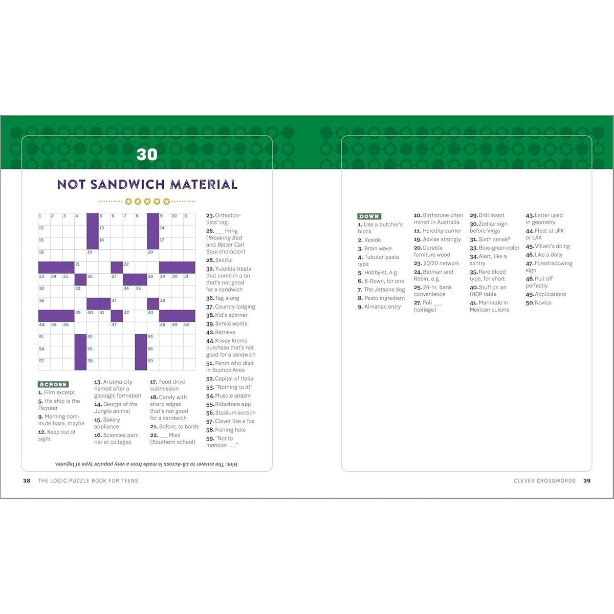 The Logic Puzzle Book for Teens: 100 Challenging Brain Games and Puzzles