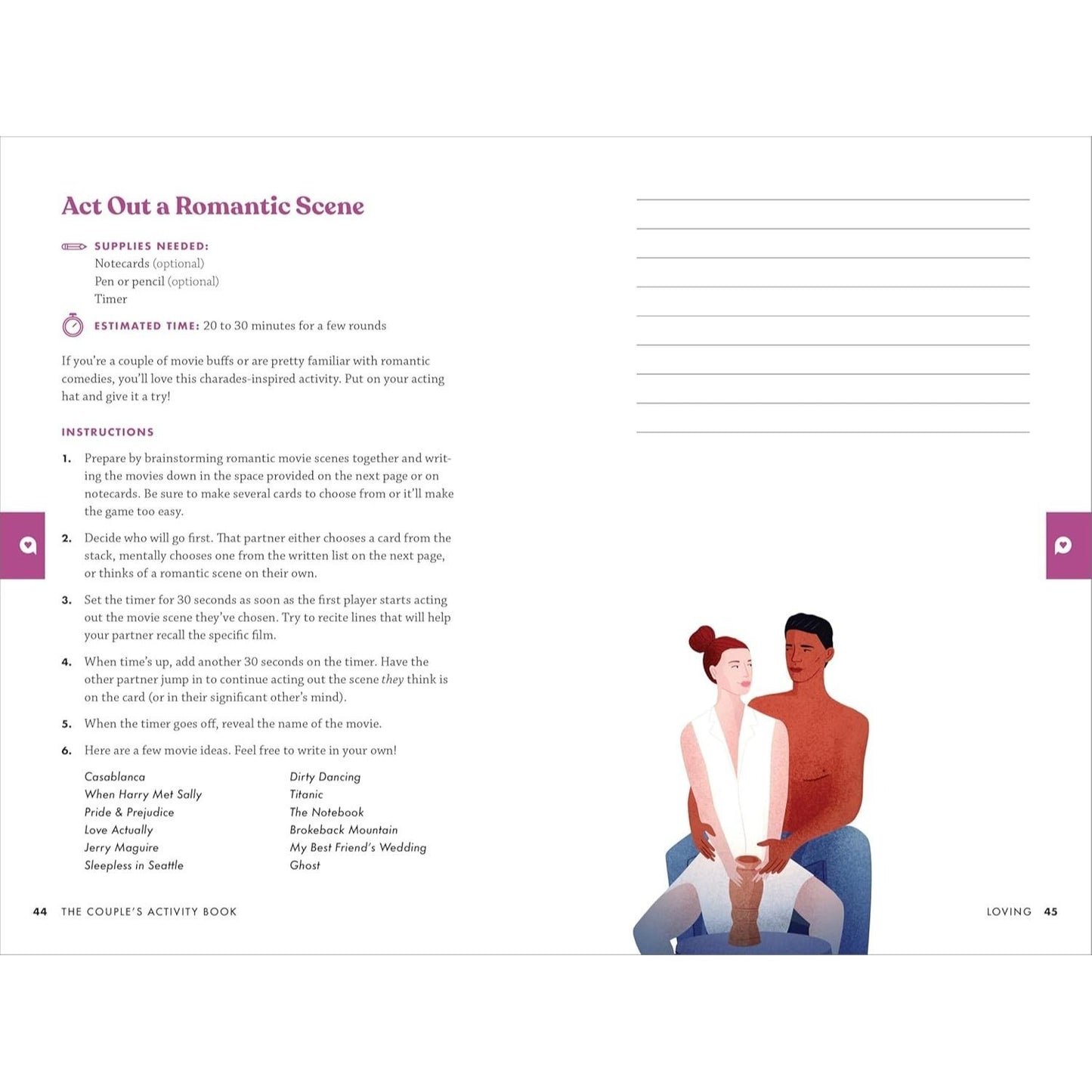 The Couple's Activity Book: 70 Interactive Games to Strengthen Your Relationship (Spiral Bound)
