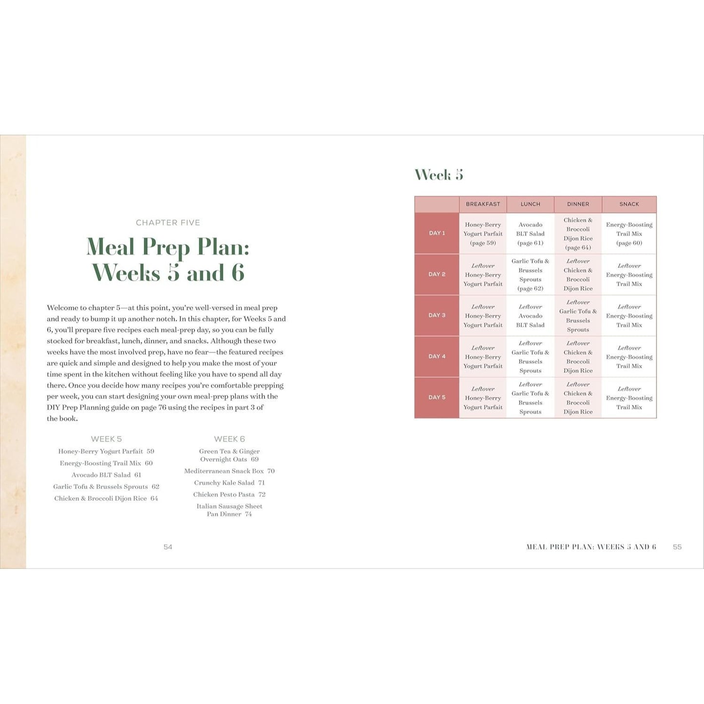Clean Eating Meal Prep: 6 Weekly Plans and 75 Recipes for Ready-To-Go Meals