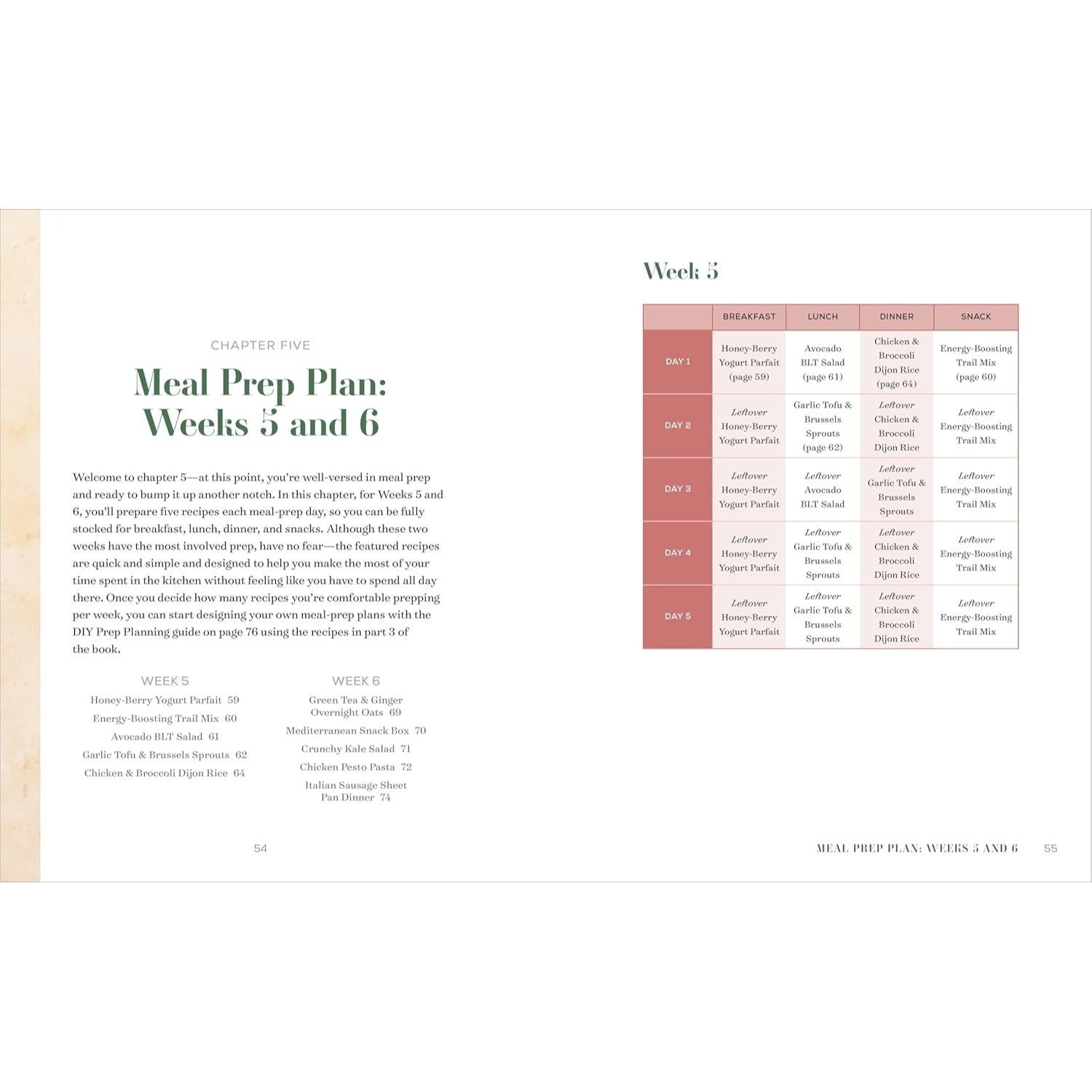 Clean Eating Meal Prep: 6 Weekly Plans and 75 Recipes for Ready-To-Go Meals