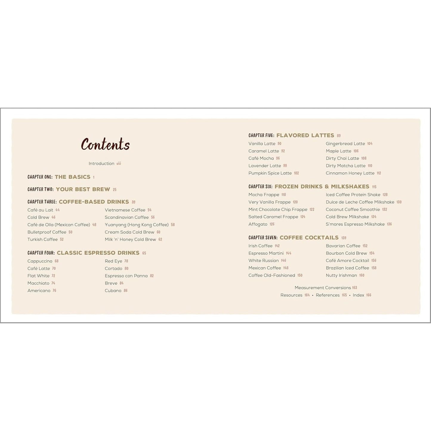 The Coffee Recipe Book: 50 Coffee and Espresso Drinks to Make at Home (Spiral Bound)
