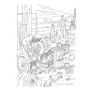 Country Scenes Coloring Book