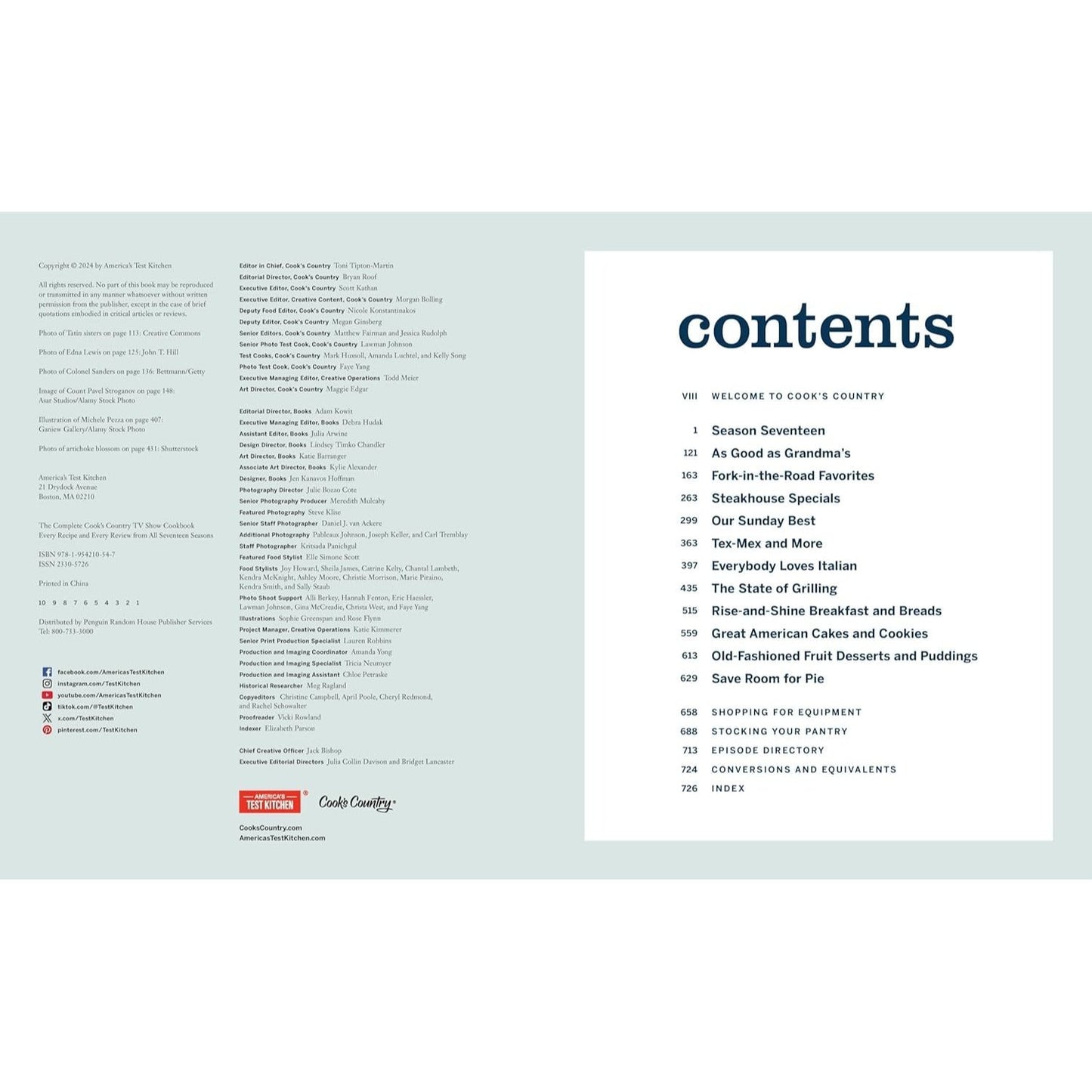 The Complete Cook's Country TV Show Cookbook: Every Recipe and Every Review from All Seventeen Seasons Includes Season 17