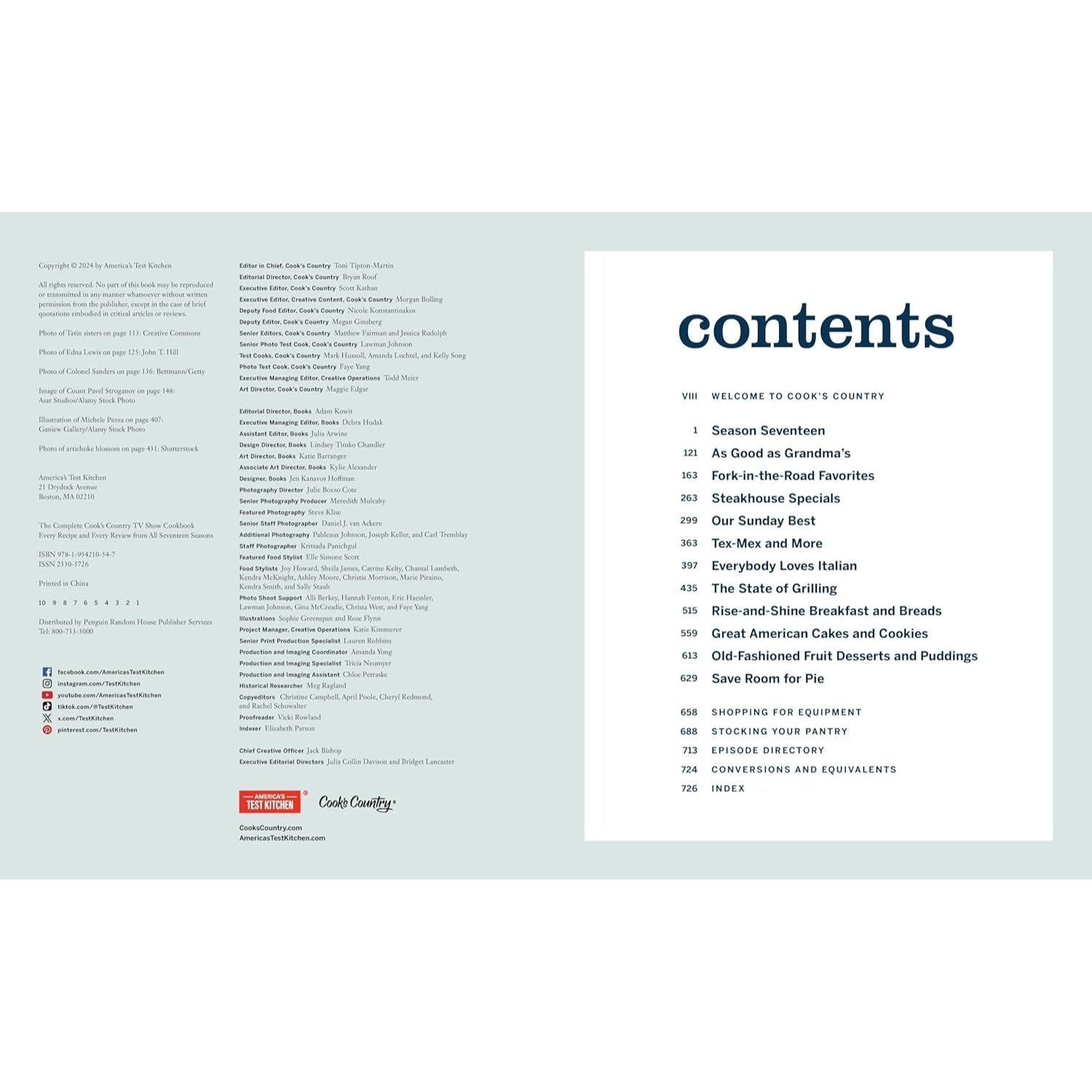 The Complete Cook's Country TV Show Cookbook: Every Recipe and Every Review from All Seventeen Seasons Includes Season 17