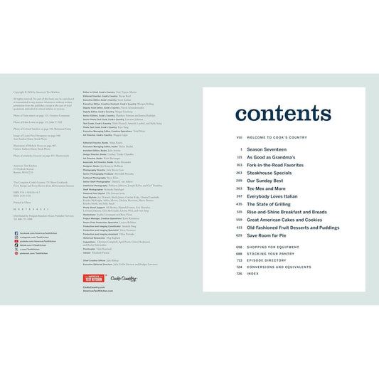 The Complete Cook's Country TV Show Cookbook: Every Recipe and Every Review from All Seventeen Seasons Includes Season 17