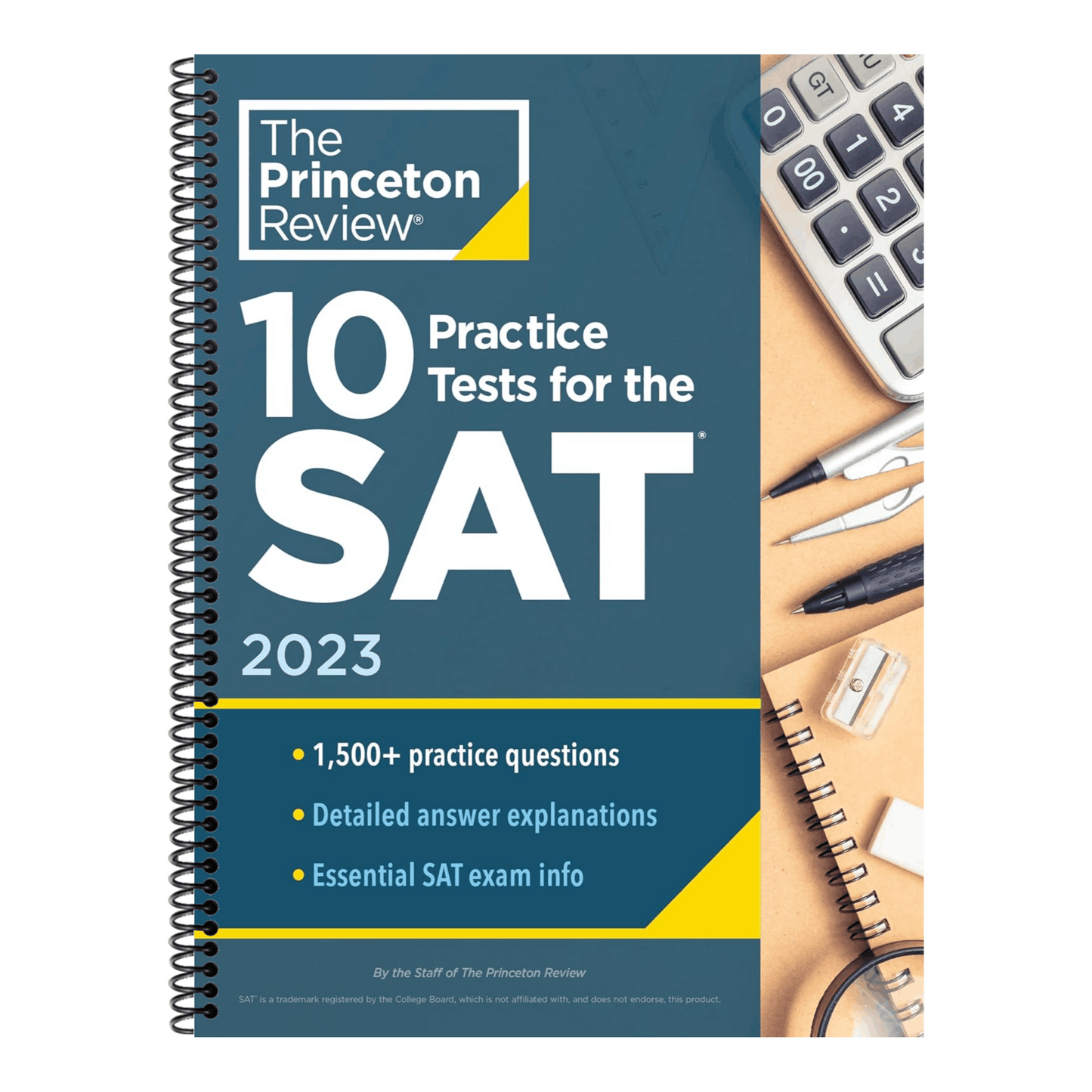 10 Practice Tests for the Sat, 2023: Extra Prep to Help Achieve an Excellent Score (College Test Preparation) (Spiral Bound)