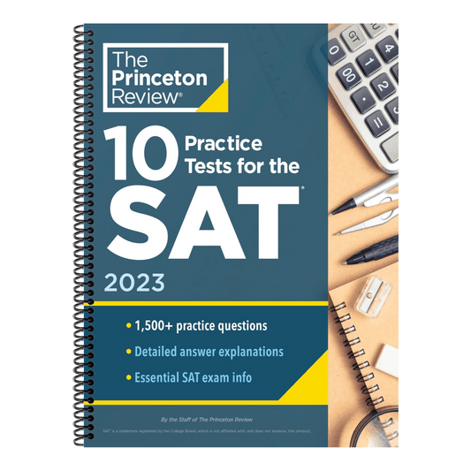 10 Practice Tests for the Sat, 2023: Extra Prep to Help Achieve an Excellent Score (College Test Preparation) (Spiral Bound)