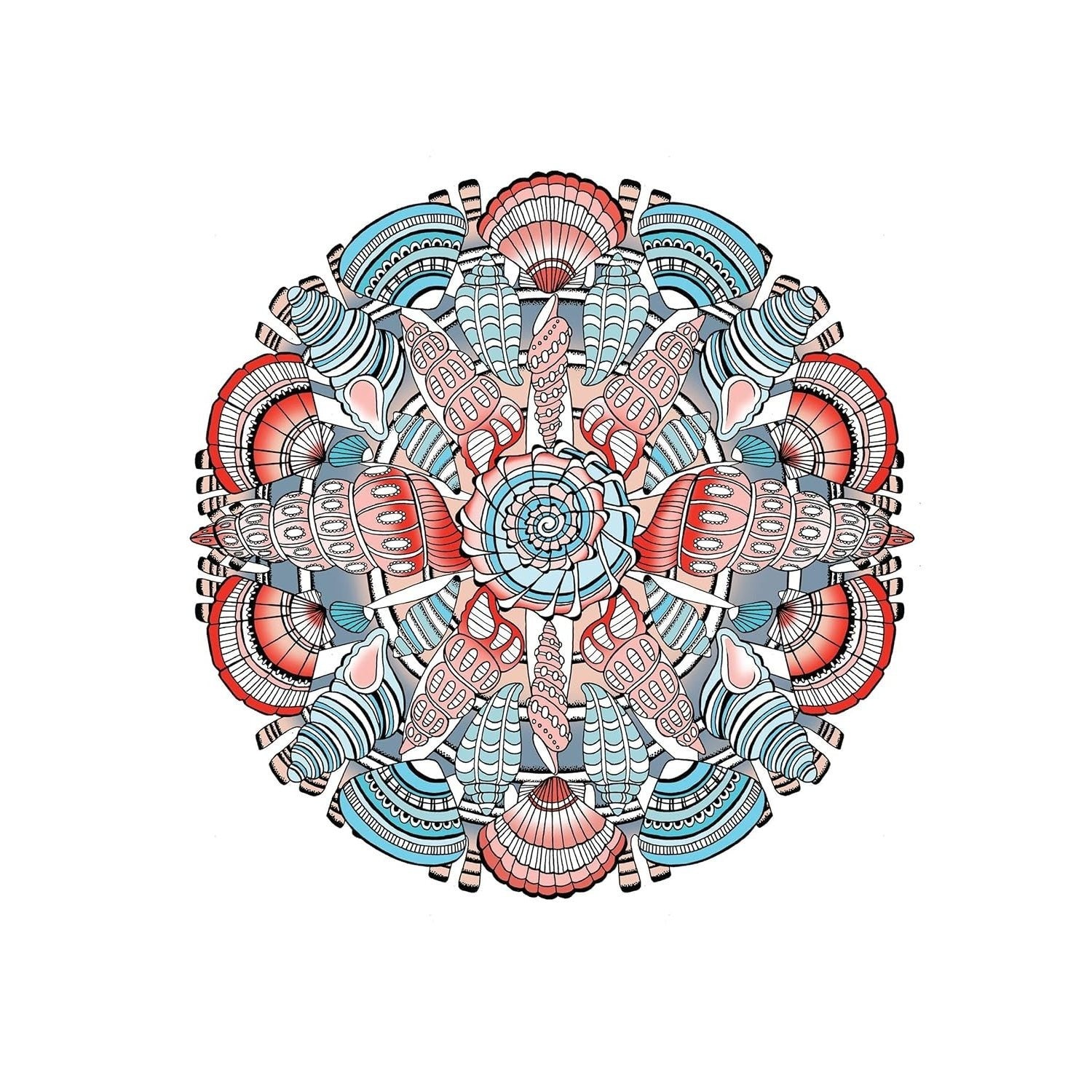 Creative Haven Stunning Sea Life Mandalas Coloring Book