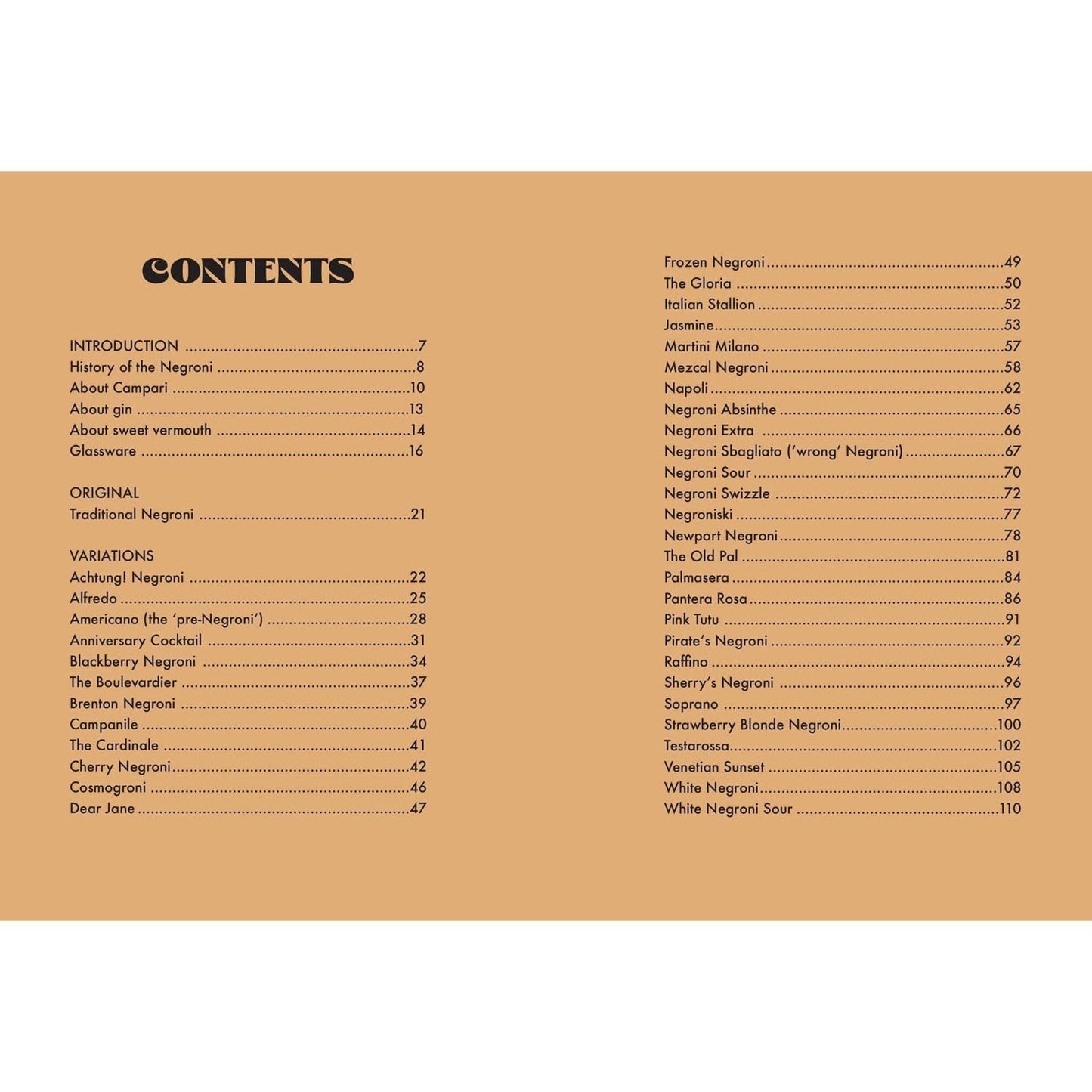The Little Book of Negroni