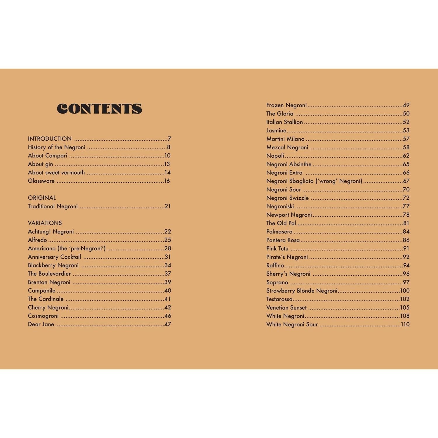 The Little Book of Negroni