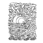 Creative Haven Sunrise Sunset Coloring Book
