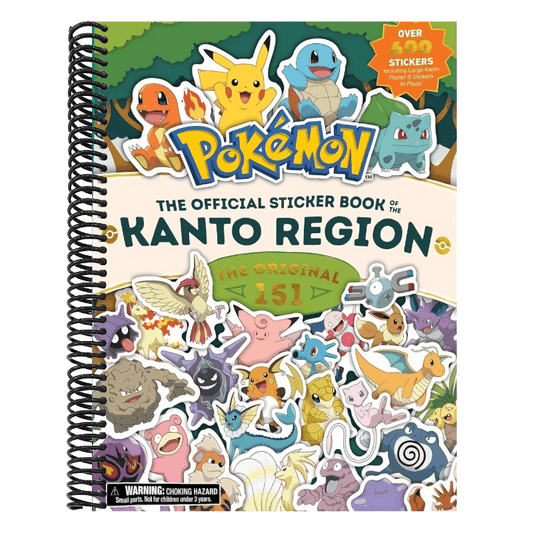 Pokémon the Official Sticker Book of the Kanto Region: The Original 151 (Pokemon Pikachu Press) (Spiral Bound)