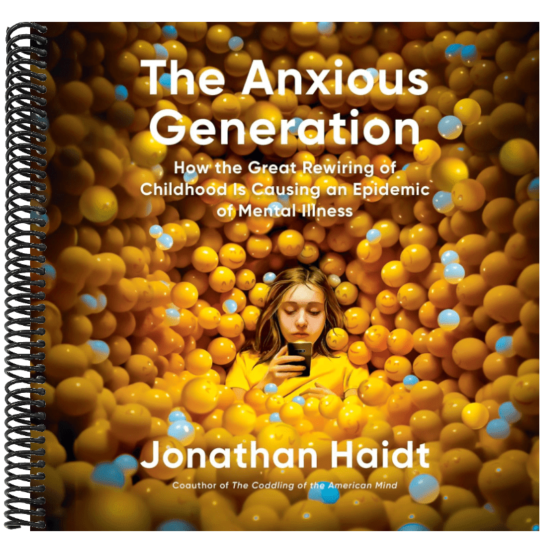 The Anxious Generation: How the Great Rewiring of Childhood Is Causing an Epidemic of Mental Illness (Spiral Bound)