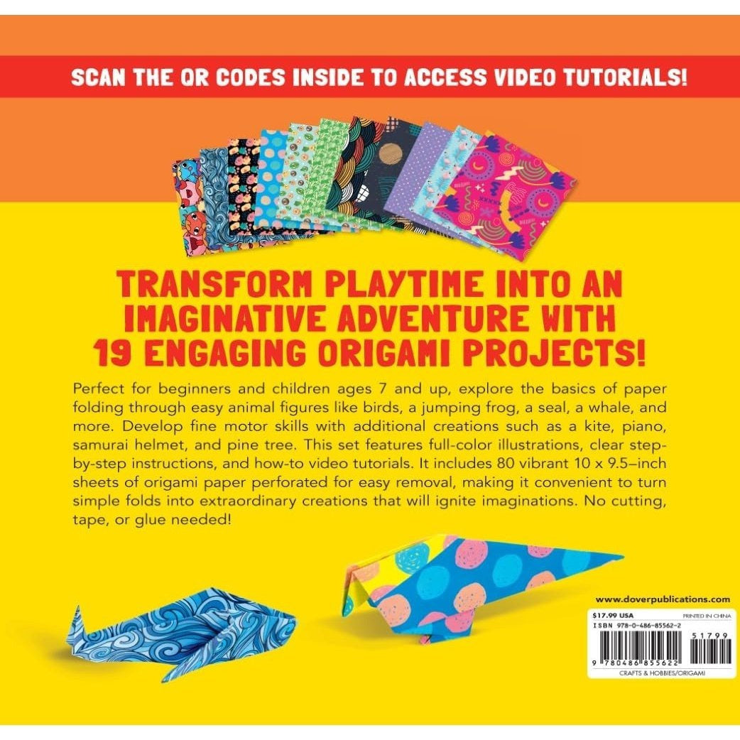 My First Origami Book: 19 Easy & Colorful Projects with 80 Sheets of Origami Paper + How-To Videos