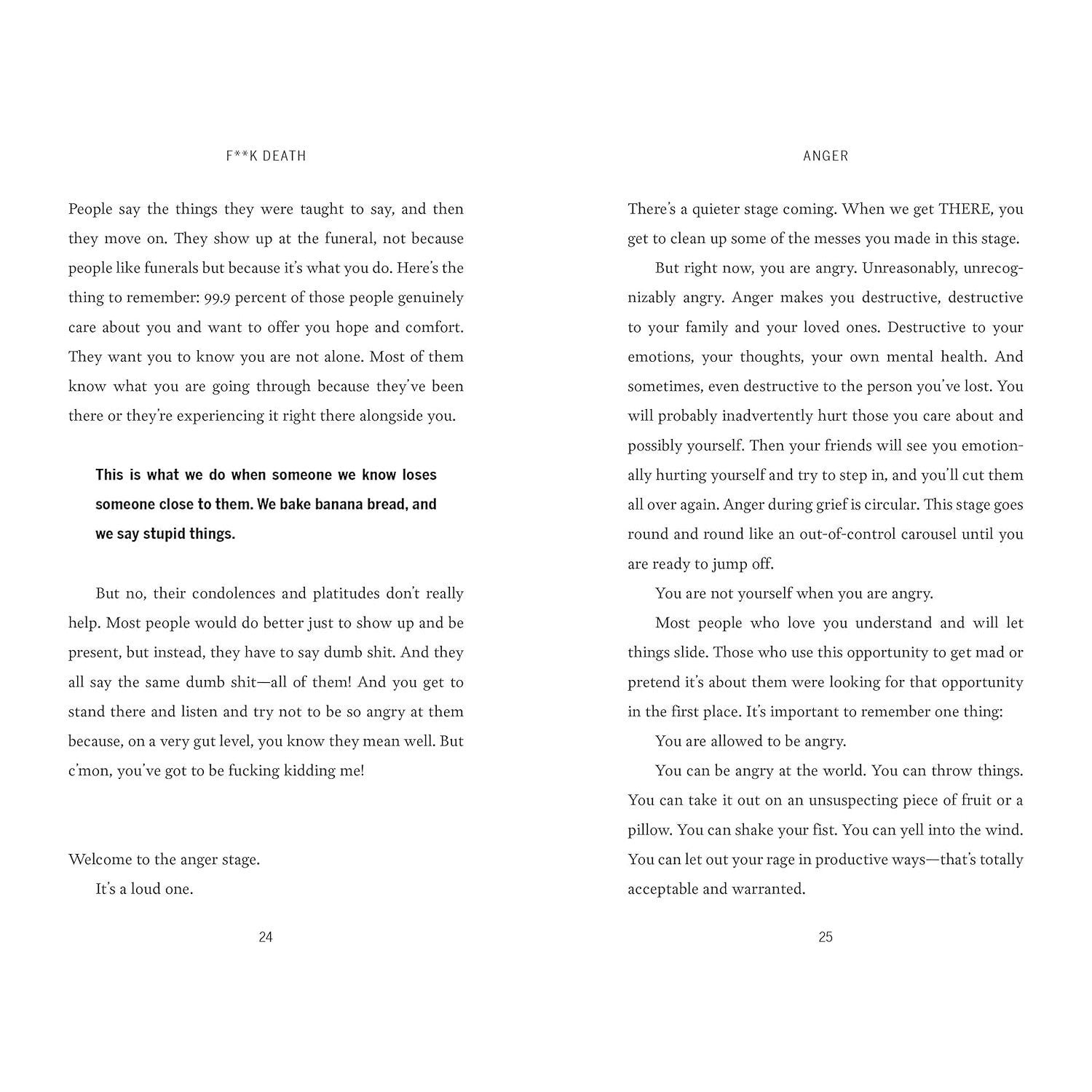 Hardcore Grief Recovery: An Honest Guide to Getting Through Grief Without the Condolences, Sympathy, and Other Bs (Spiral Bound)